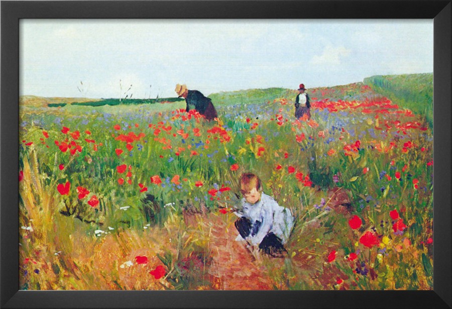 Poppies by Mary Cassatt - Mary Cassatt Painting on Canvas